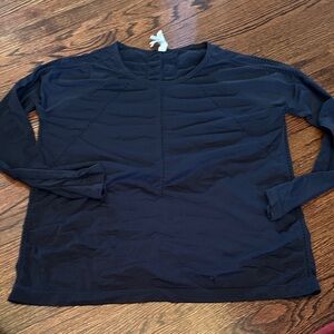 Athleta Black Long Sleeve Top
